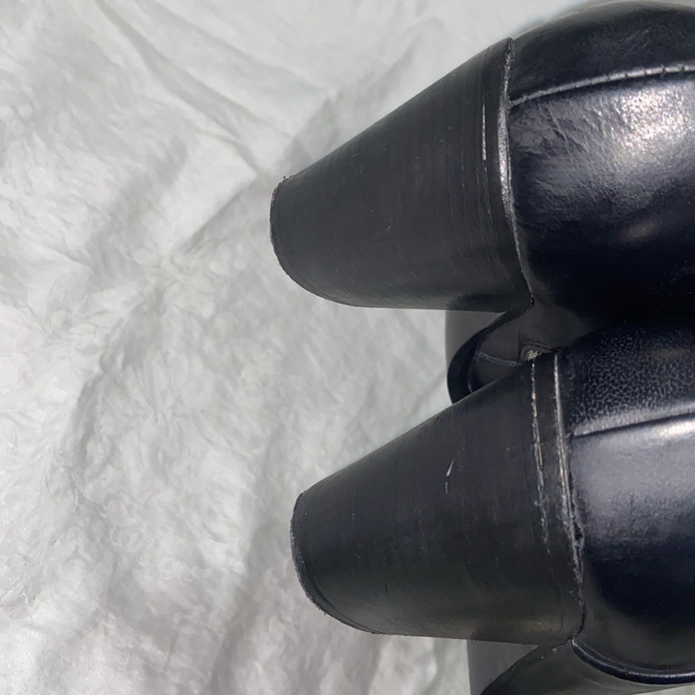 Free People Black Leather Boots with Silver Accent - Picture 9 of 16